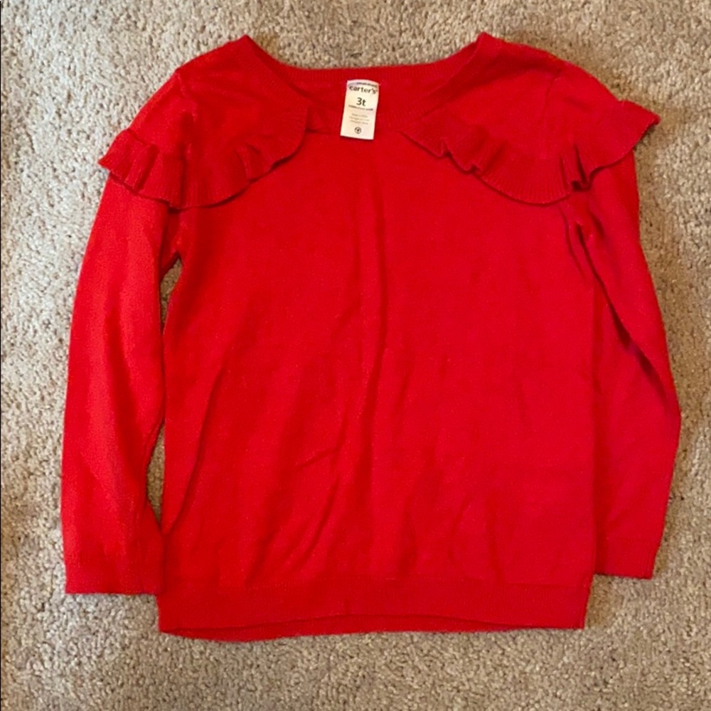 Girls red sweater